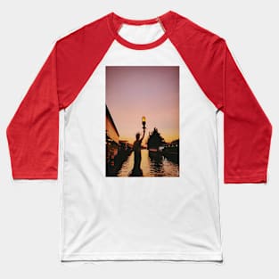 STATUE OF LIBERTY on the river Baseball T-Shirt